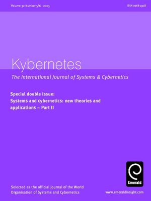cover image of Kybernetes, Volume 32, Issue 5 & 6